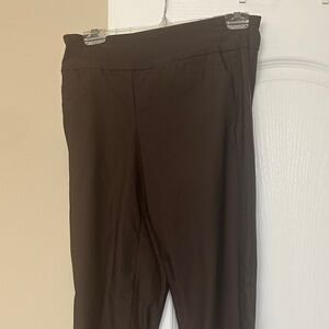 Tribal Women's Dark Brown Straight Leg Pants